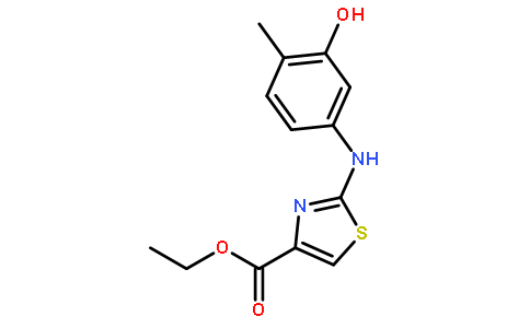 ETHYL 2-(3-HYDROXY-4-METHYLPHENYLAMINO)THIAZOLE-4-CARBOXYLATE
