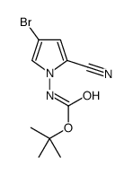 tert-butyl N-(4-bromo-2-cyanopyrrol-1-yl)carbamate