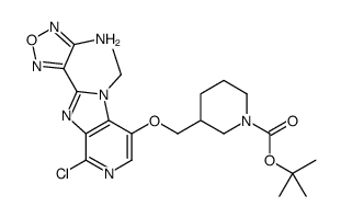 (S)-3-((2-(4-氨基-1,2,5-噁二唑-3-基)-4-氯-1-乙基-1H-咪唑并[4,5-c]吡啶-7-基氧基)甲基)哌啶-1-羧酸叔丁酯