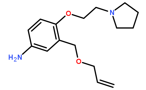 3-((烯丙氧基)甲基)-4-(2-(吡咯烷-1-基)乙氧基)苯胺