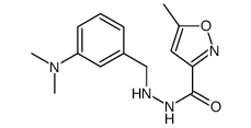 N'-[[3-(dimethylamino)phenyl]methyl]-5-methyl-1,2-oxazole-3-carbohydrazide