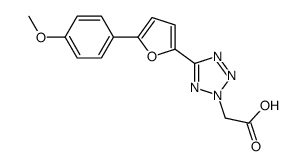 2-[5-[5-(4-methoxyphenyl)furan-2-yl]tetrazol-2-yl]acetic acid