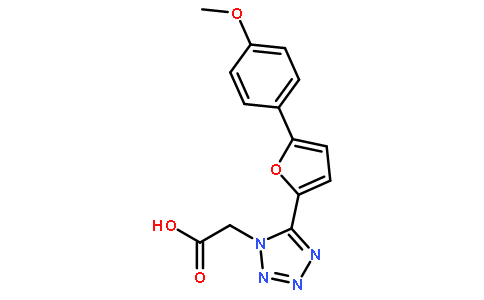2-[5-[5-(4-methoxyphenyl)furan-2-yl]tetrazol-1-yl]acetic acid