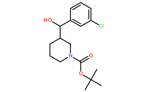 (3R)-3-[(R)-(3-氯苯基)羟基甲基]-1-哌啶羧酸1,1-二甲基乙基酯