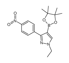 1-乙基-3-(4-硝基苯基)-4-(4,4,5,5-四甲基-1,3,2-二氧杂硼烷-2-基)-1H-吡唑