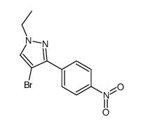 4-溴-1-乙基-3-(4-硝基苯基)-1H-吡唑