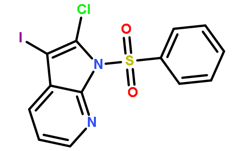 2-Chloro-3-iodo-1-(phenylsulfonyl)-1H-pyrrolo[2,3-b]pyridine