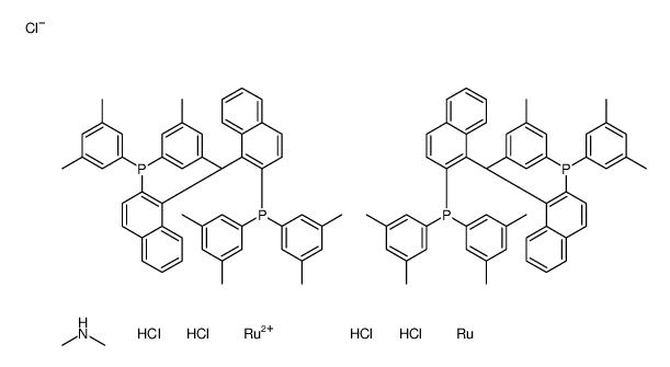 二甲基铵二氯三(μ-氯)双[(R)-(+)-2,2'-双[人(3,5-二甲苯基)膦基]-1,1'-联萘基]二钌(II)