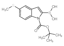 2-硼-5-甲基硫代-1H-吲哚-1-羧酸-1-(1,1-二甲基乙基)酯