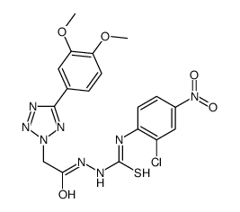 1-(2-chloro-4-nitrophenyl)-3-[[2-[5-(3,4-dimethoxyphenyl)tetrazol-2-yl]acetyl]amino]thiourea