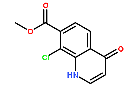 甲基-8-氯-4-氧代-1,4-二氢喹啉-7-羧酸乙酯
