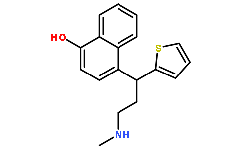 Duloxetine impurity 4/Duloxetine EP Impurity C/(RS)-4-(3-MethylaMino-1-thiophen-2-yl-propyl)-naphthalen-1-ol