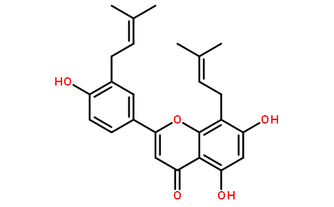 8,3-Diprenylapigenin对照品(标准品) | 955135-37-2