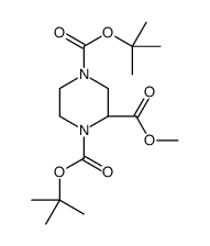 (S)-1,4-二-Boc-哌嗪-2-羧酸甲酯