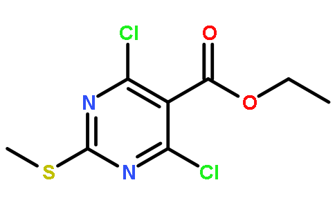 2-甲硫基-4,6-二氯嘧啶-5-甲酸乙酯