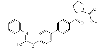 Methyl (1R,2R)-2-({4'-[(phenylcarbamoyl)amino]-4-biphenylyl}carbo nyl)cyclopentanecarboxylate