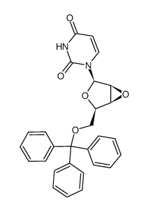 1-[2,3-epoxy-5-O-(triphenylmethyl)-β-D-lyxofuranosyl]pyrimidine-2,4(1H,3H)-dione