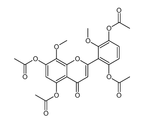 粘毛黄芩素 III 四乙酸酯