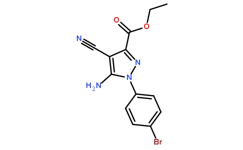 5-氨基-1-(4-溴苯基)-4-氰基吡唑-3-羧酸乙酯