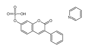 (2-oxo-3-phenylchromen-7-yl) hydrogen sulfate,pyridine