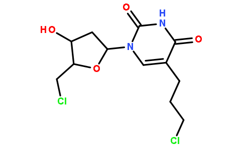 1-[5-(chloromethyl)-4-hydroxyoxolan-2-yl]-5-(3-chloropropyl)pyrimidine-2,4-dione