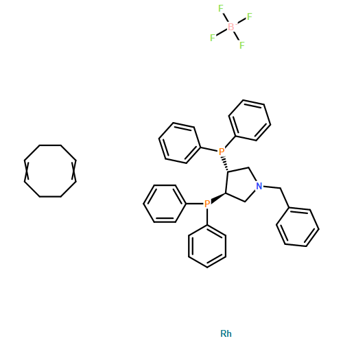 -1-苄基(3r,4r-双(二苯基膦]吡咯烷(1,5-环辛二烯)四氟硼酸铑