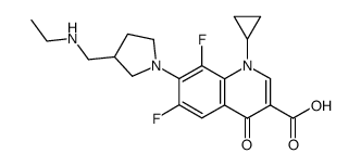 1-Cyclopropyl-7-{3-[(ethylamino)methyl]-1-pyrrolidinyl}-6,8-diflu oro-4-oxo-1,4-dihydro-3-quinolinecarboxylic acid